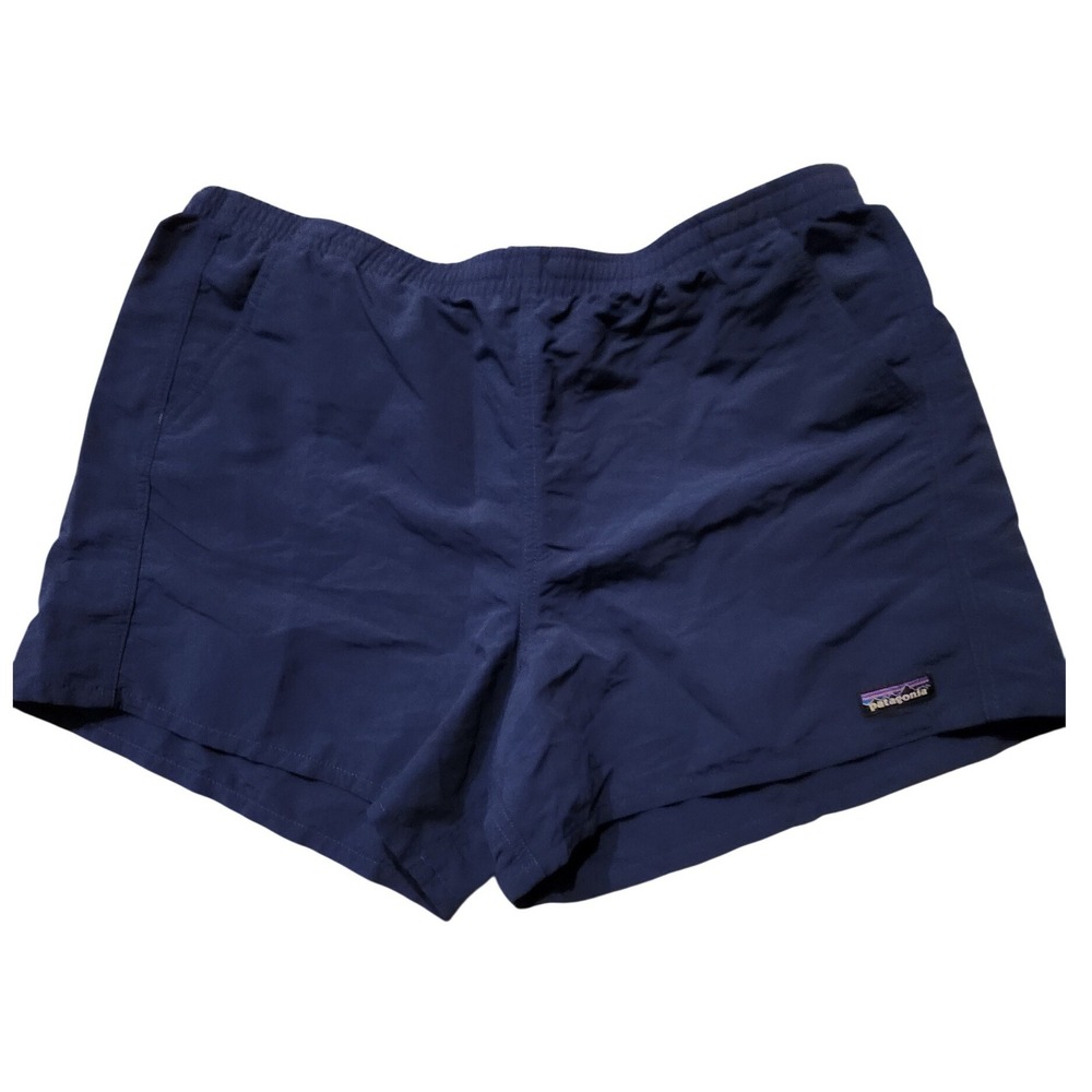 Patagonia Womens Baggies Shorts Navy Blue XL 57059 beach casual comfort momcore - Picture 2 of 7